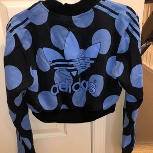 Adidas and Pharrell collection cropped hoodie